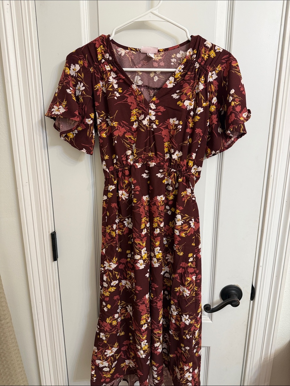 Isabel Maternity by Ingrid & Isabel Burgundy Floral Maxi Dress